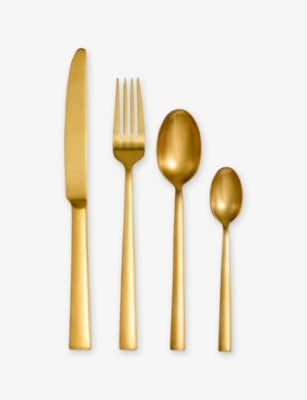 Wedgwood Lunar 16-piece stainless-steel cutlery set (British brand)