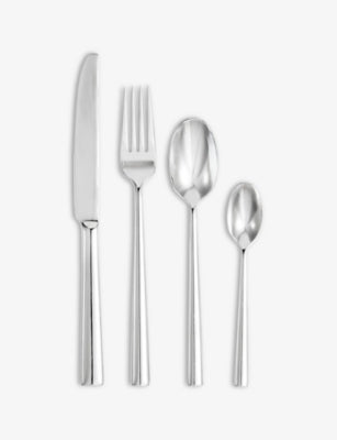 Wedgwood Lunar 16-piece stainless steel cutlery set (British brand)