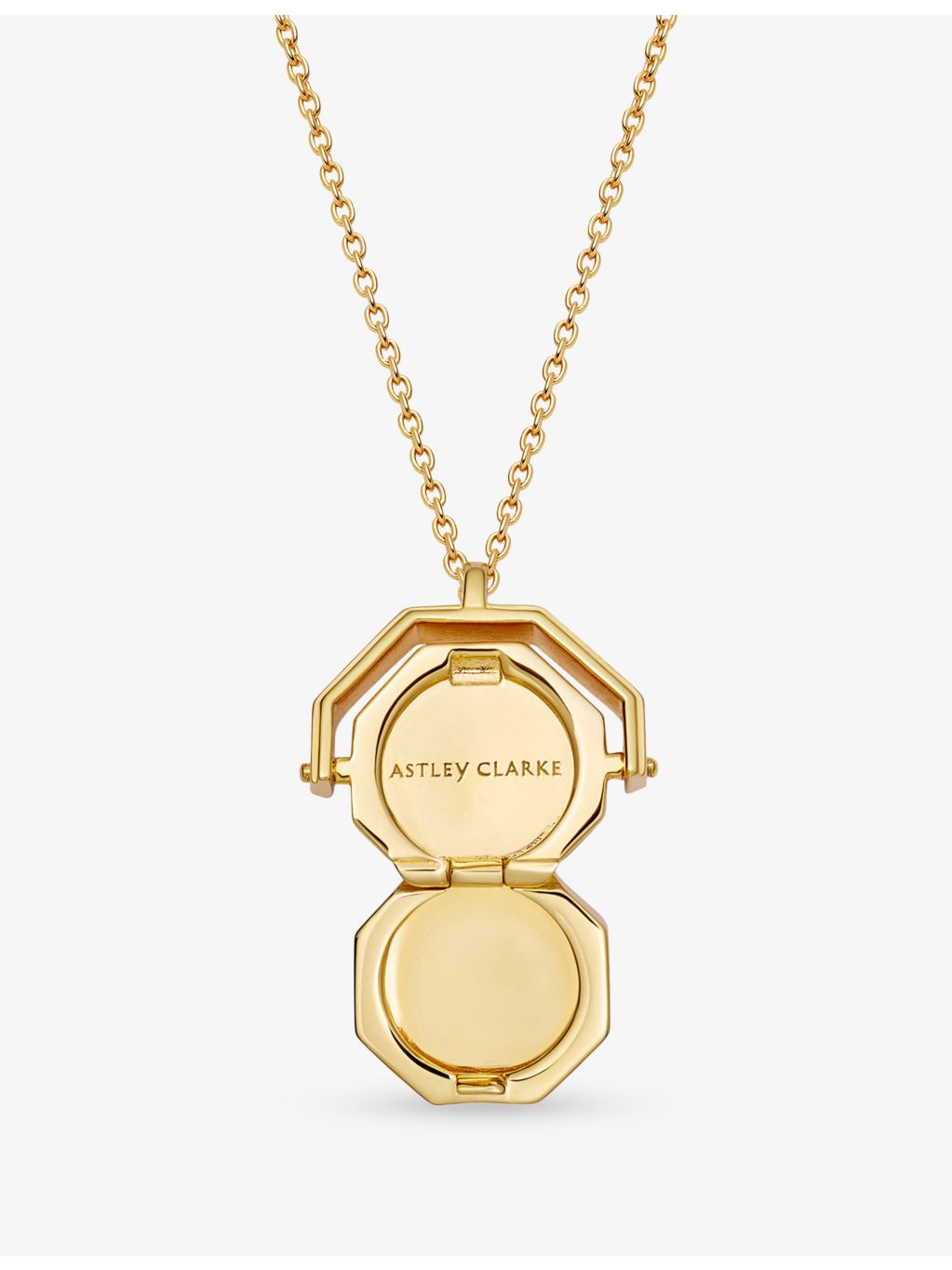 Astley Clarke white sapphire locket necklace 13mm - British product
