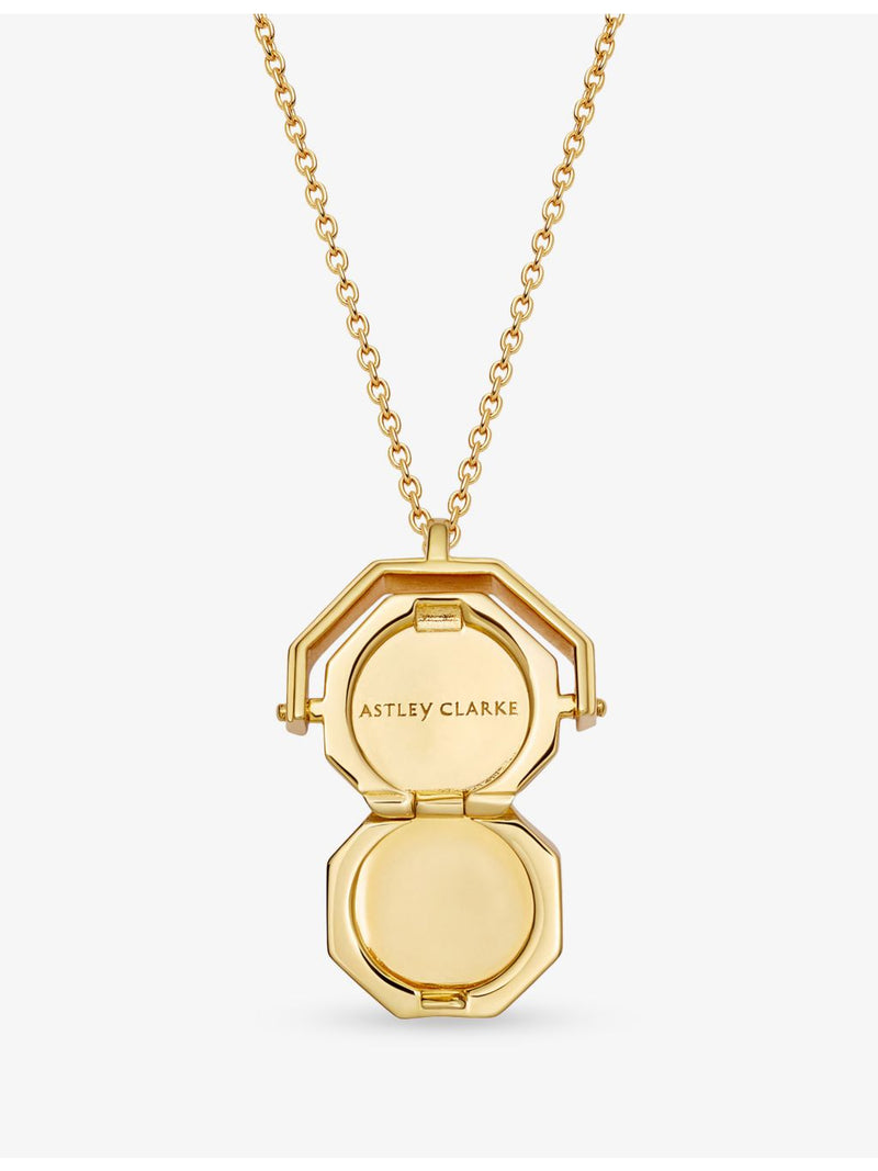 Astley Clarke white sapphire locket necklace 13mm - British product