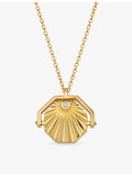 Astley Clarke white sapphire locket necklace 13mm - British product