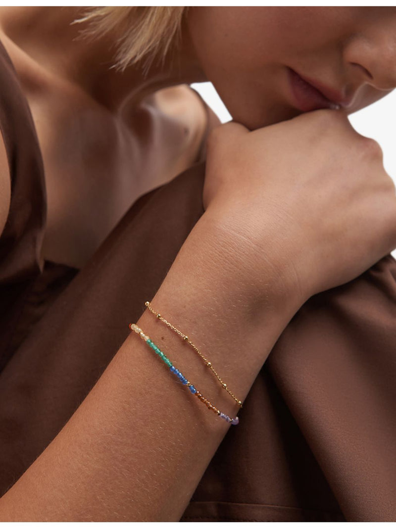Astley Clarke gemstone bracelet 18ct yellow-gold plated, imported from the UK