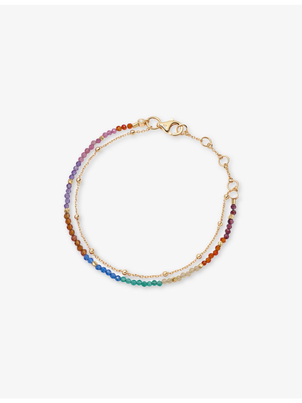 Astley Clarke gemstone bracelet 18ct yellow-gold plated, imported from the UK