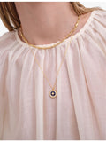 Astley Clarke gold-plated locket necklace with lapis and white sapphire - British product