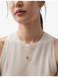Astley Clarke gold vermeil pendant with lapis and white sapphires (British brand)