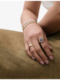 Astley Clarke lapis white sapphire signet ring - British product