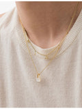 Astley Clarke mother-of-pearl white sapphire pendant necklace - British product