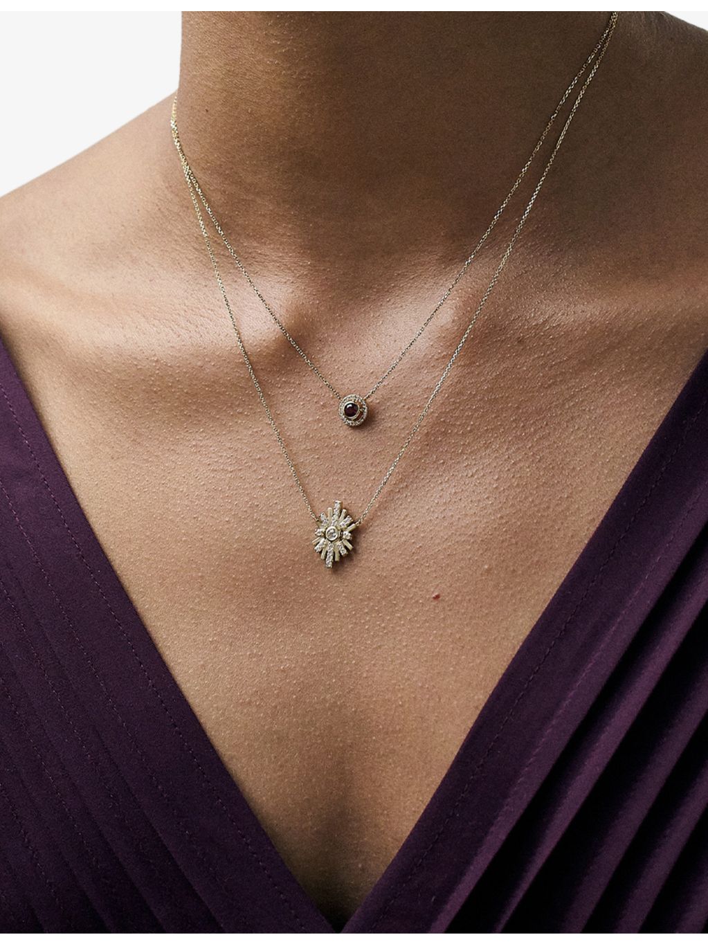 Astley Clarke 14ct gold lab-grown diamond pendant necklace - British product