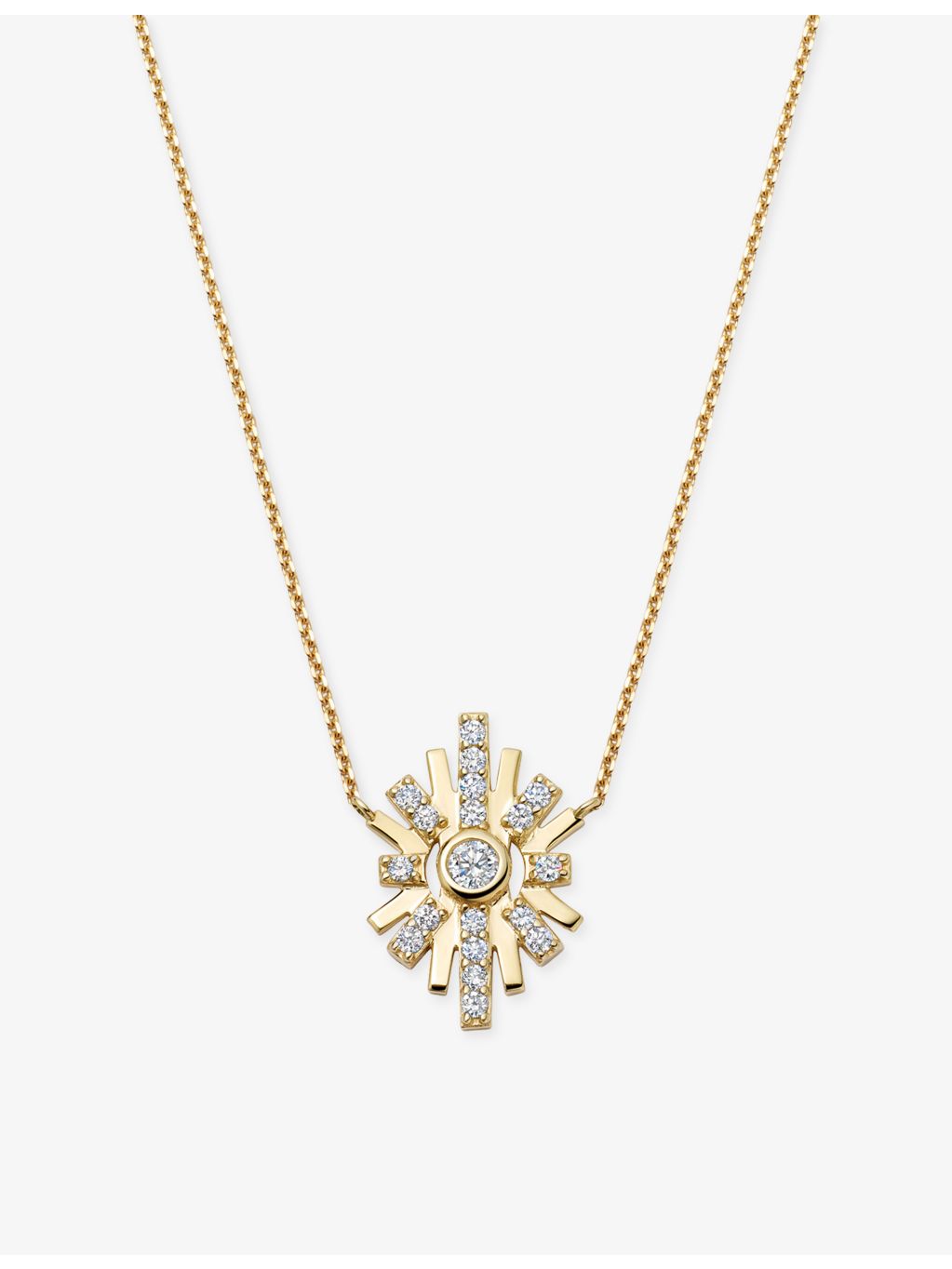 Astley Clarke 14ct gold lab-grown diamond pendant necklace - British product