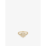 Atomic 14ct Yellow-Gold and 0.236ct Lab-Grown Diamond Ring - L