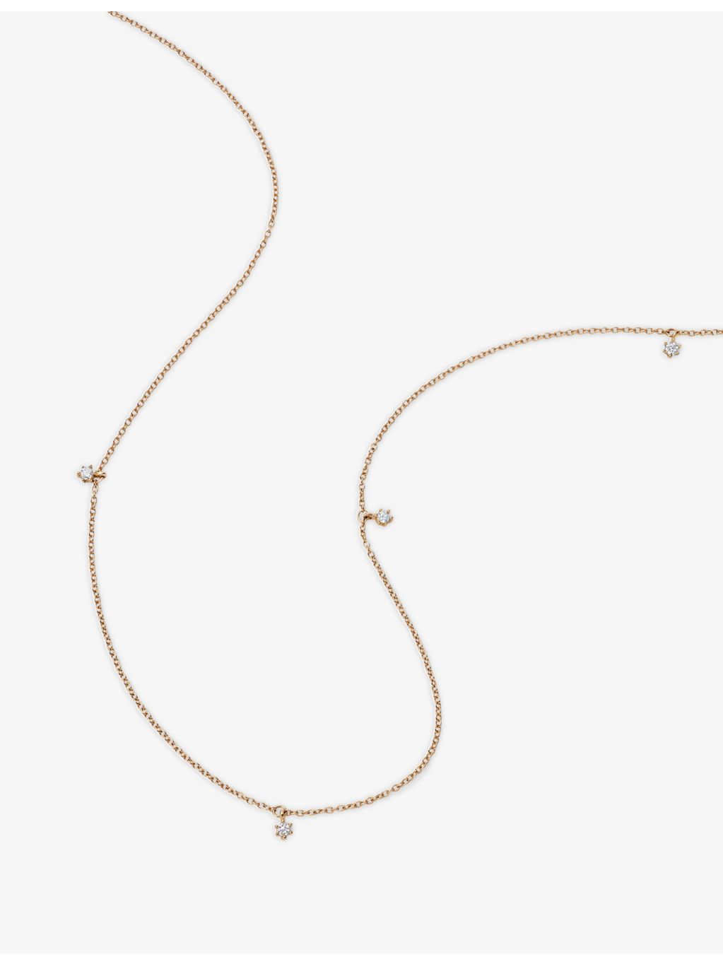 Astley Clarke 14ct yellow-gold diamond necklace 0.17ct (British brand)