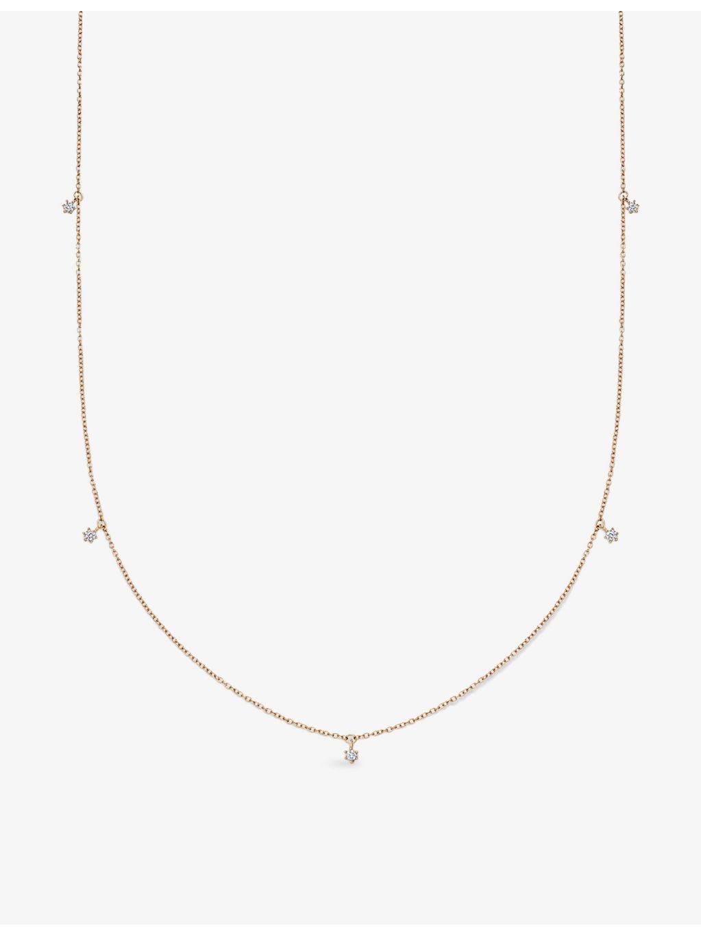 Astley Clarke 14ct yellow-gold diamond necklace 0.17ct (British brand)
