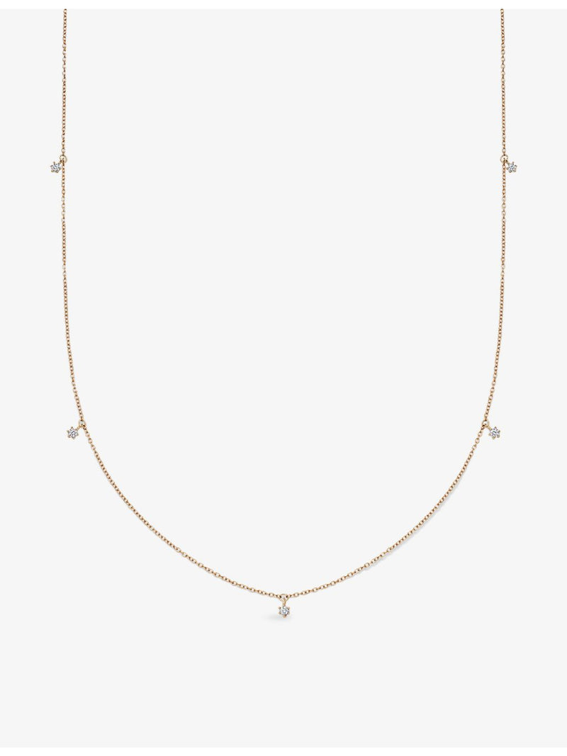 Astley Clarke 14ct yellow-gold diamond necklace 0.17ct (British brand)