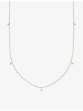 Astley Clarke 14ct yellow-gold diamond necklace 0.17ct (British brand)