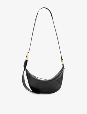 AllSaints Luna cross-body bag in lamb leather (British brand)