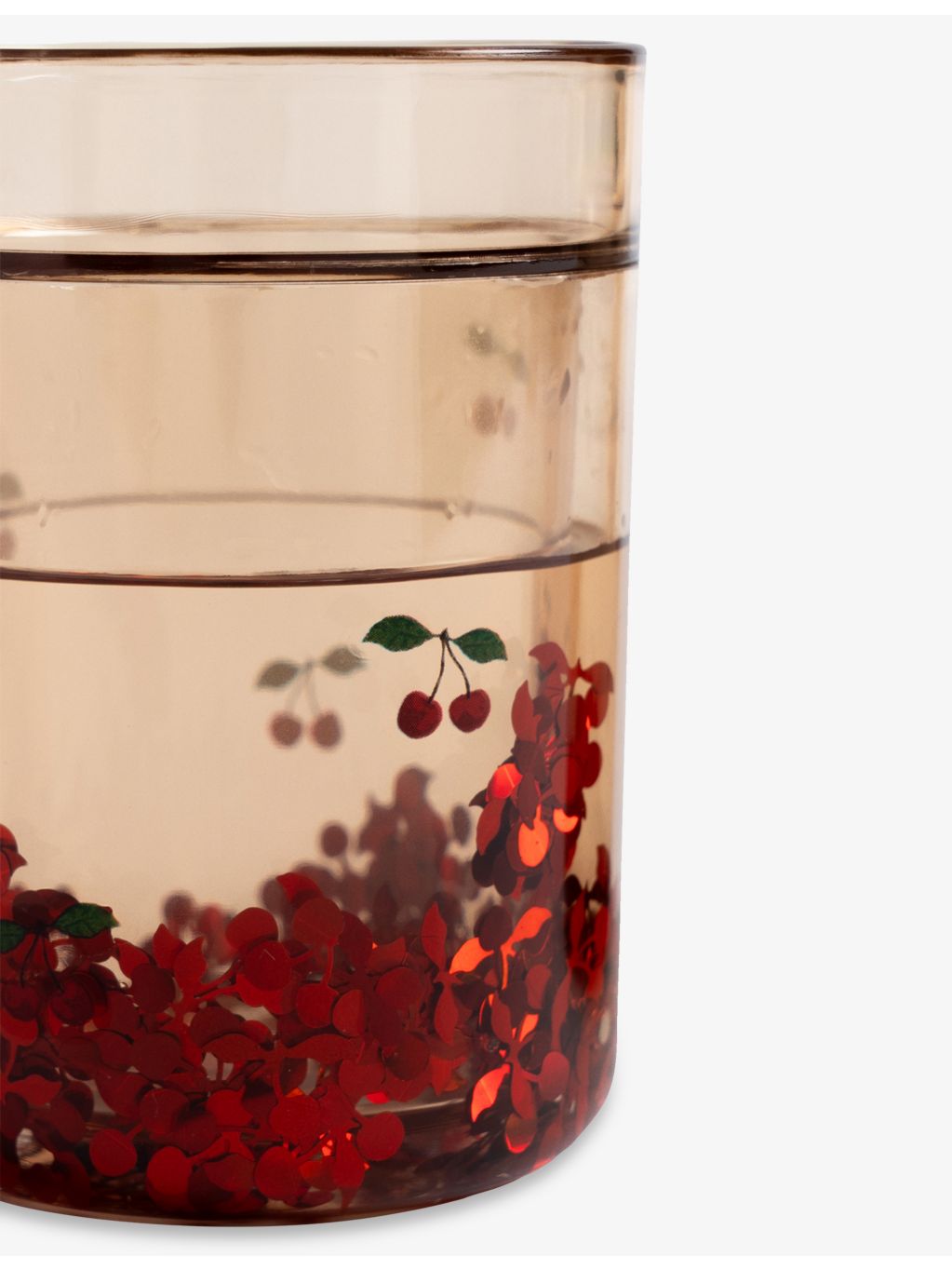 Konges Sløjd cherry glitter-filled cups 180ml pack of two - British product
