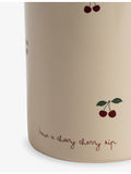 Konges Sløjd cherry-print straw thermal bottle 350ml - British product