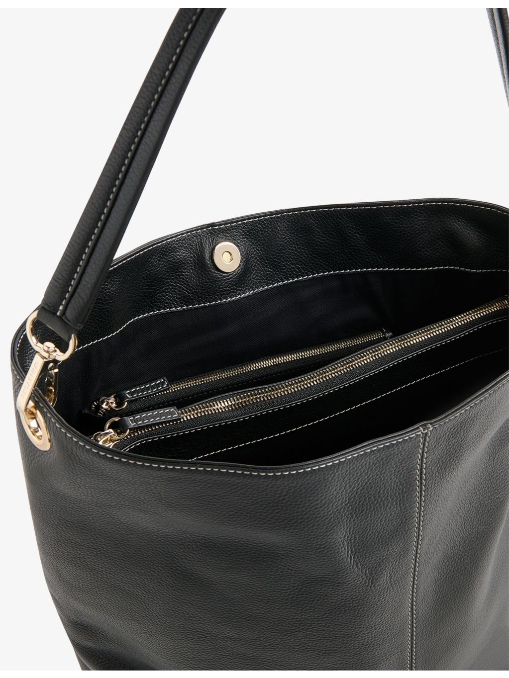 Whistles Kamil leather tote bag, imported from the UK