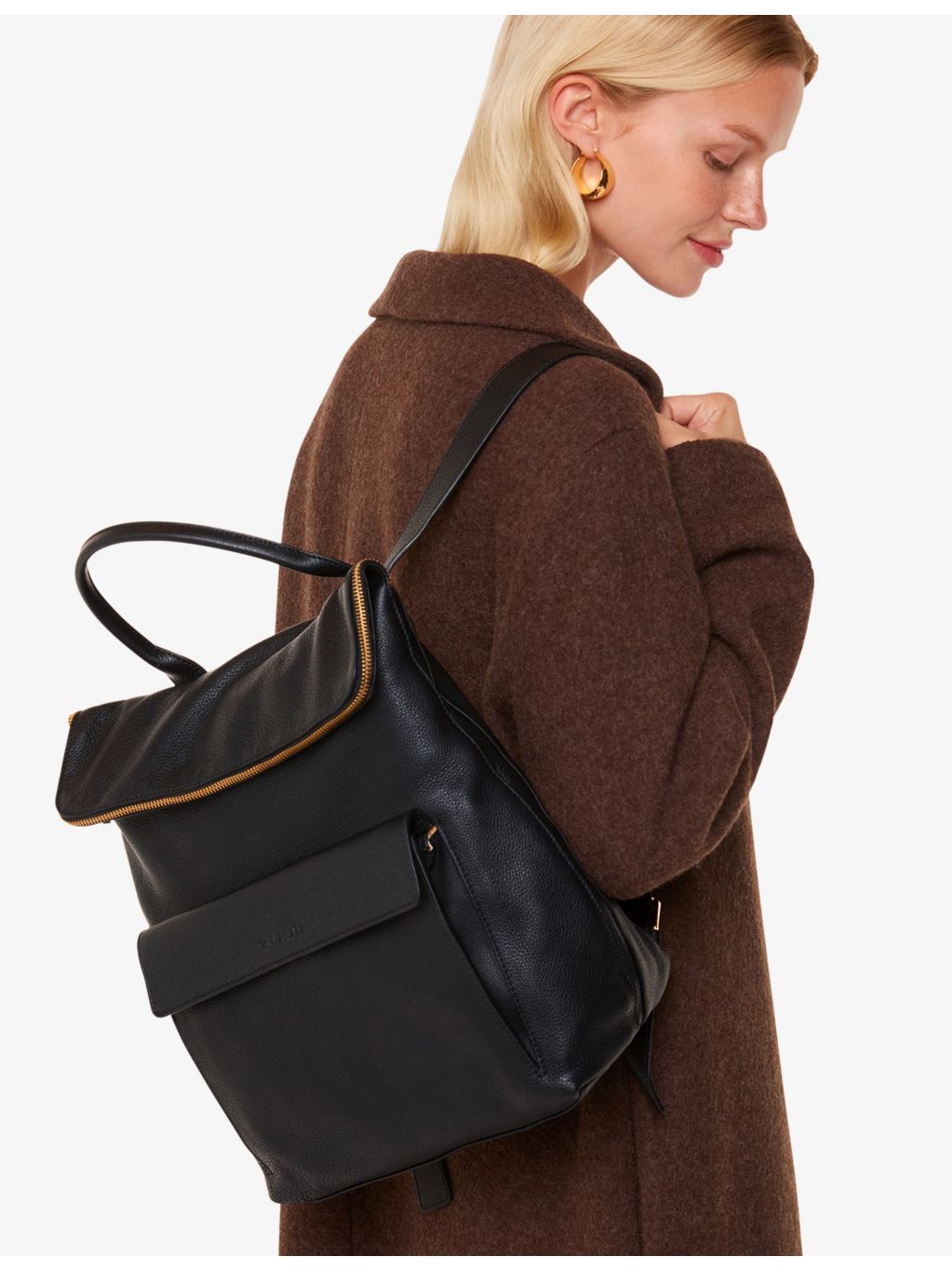 Whistles Verity leather backpack - British product