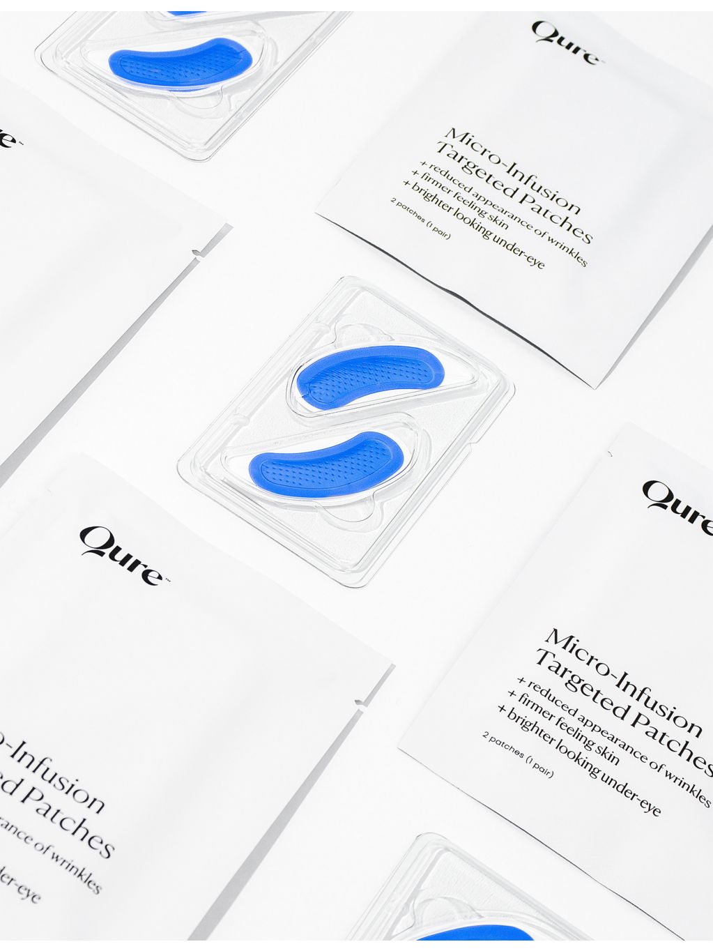 Qure Skincare micro-infusion targeted patches 8 pairs, imported from the UK