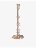Soho Home Stiden silver-plated brass candleholder, 27cm - British product
