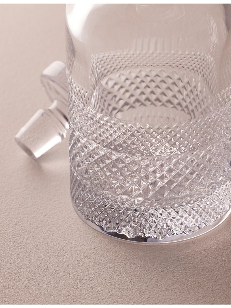 Soho Home Huxley Cut crystal decanter 30cm - British product