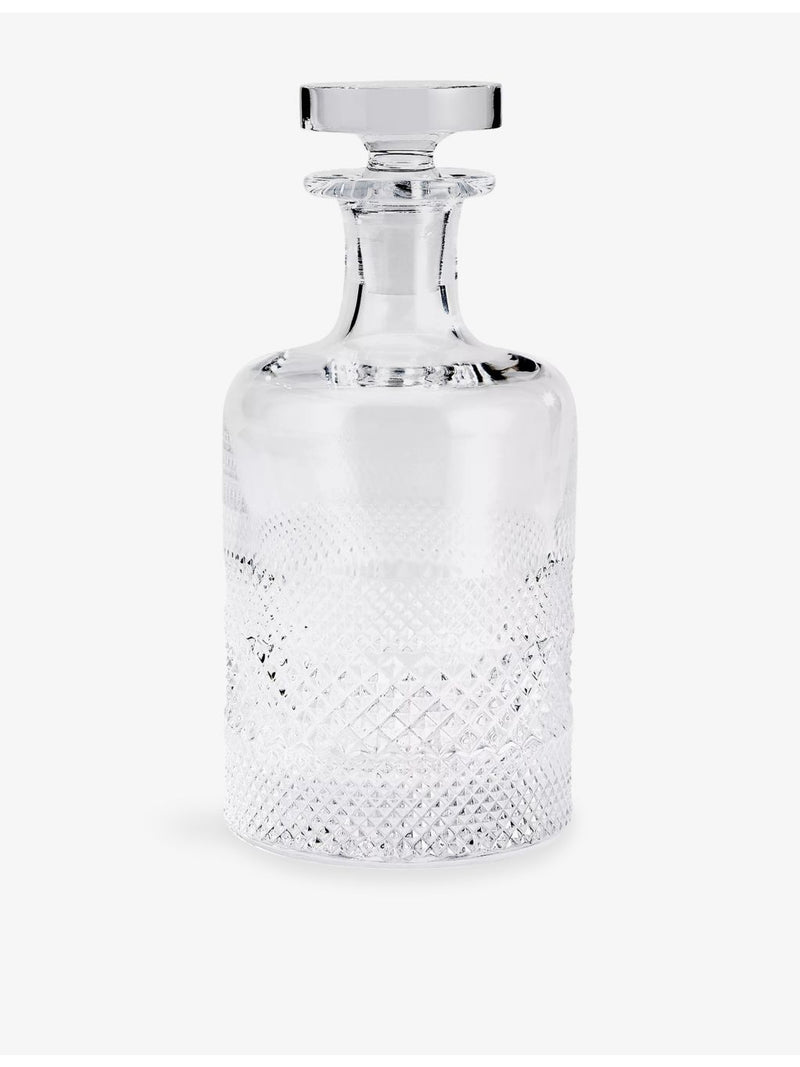 Soho Home Huxley Cut crystal decanter 30cm - British product