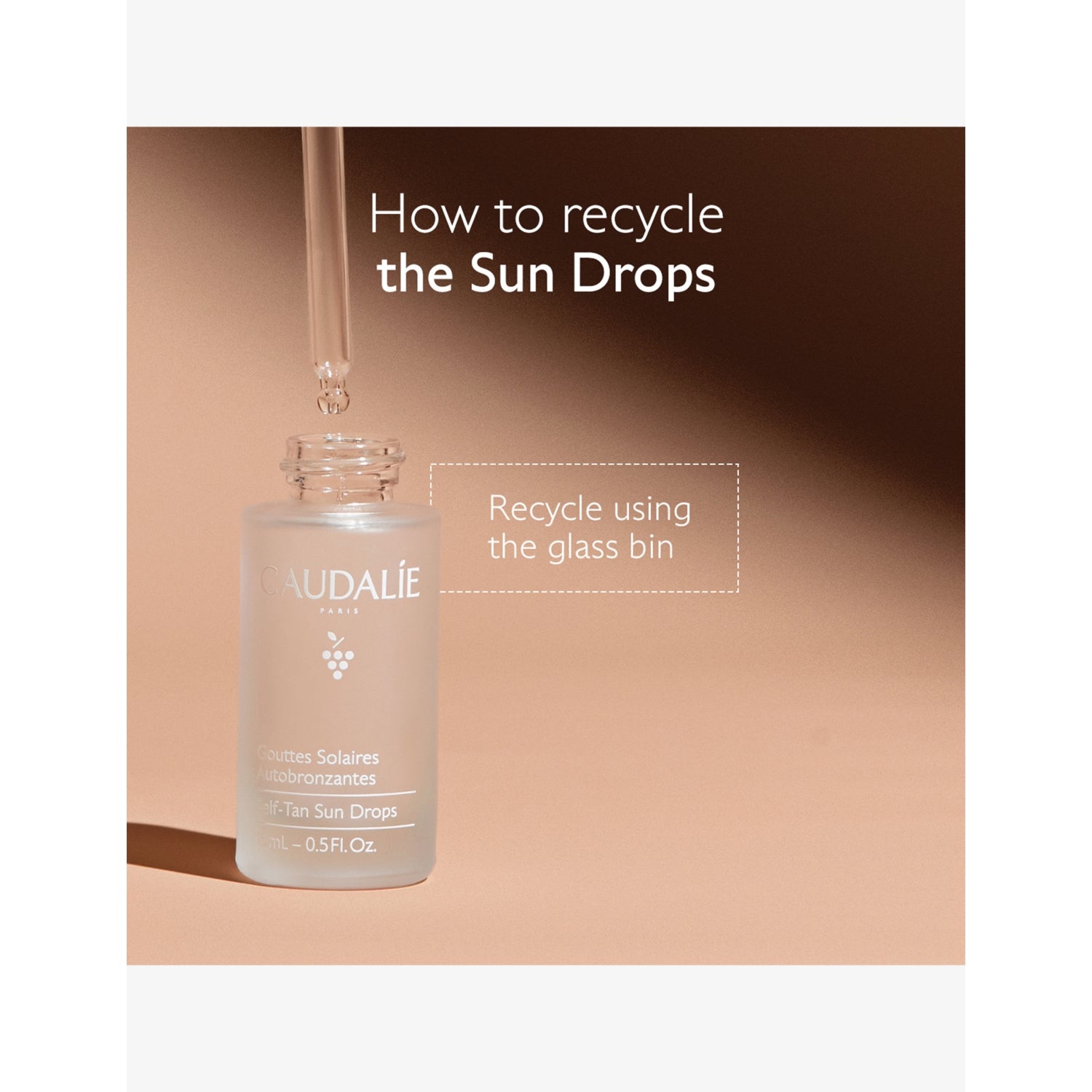 Caudalie self-tan sun drops 15ml - British product