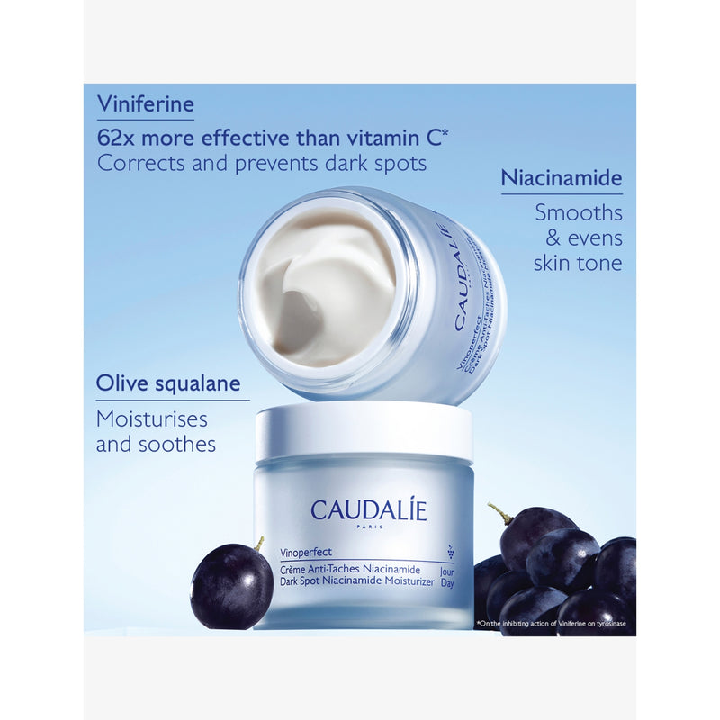 Caudalie Vinoperfect dark spot niacinamide day moisturiser 50ml refill, UK version