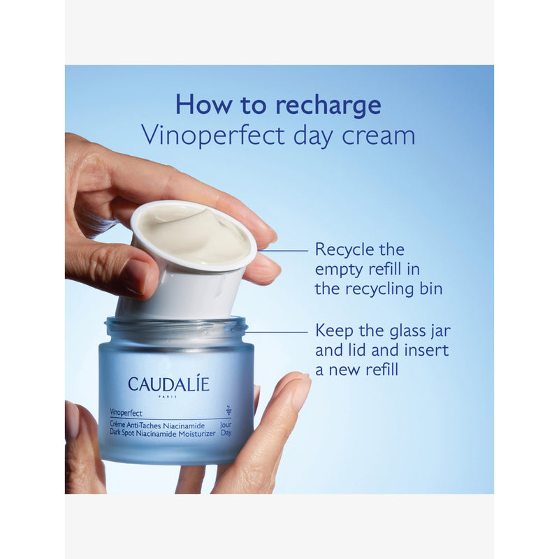 Caudalie Vinoperfect dark spot niacinamide day moisturiser 50ml refill, UK version