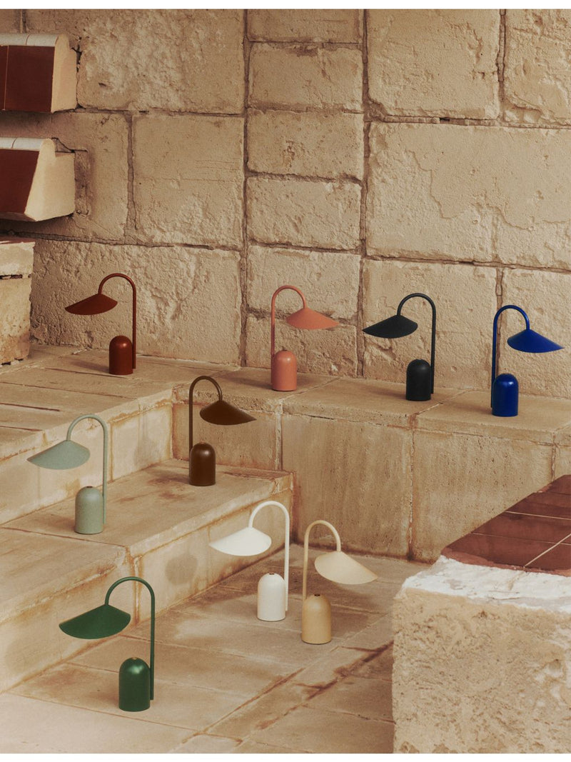 ferm Living Arum portable lamp iron and aluminium, imported from the UK