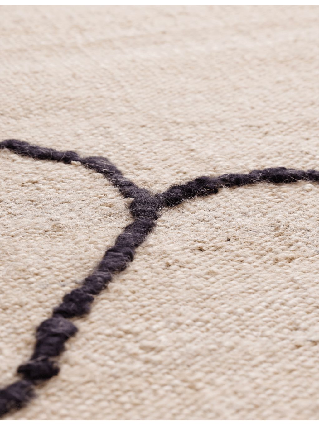 ferm LIVING Gesso jute rug 200x300cm, imported from the UK