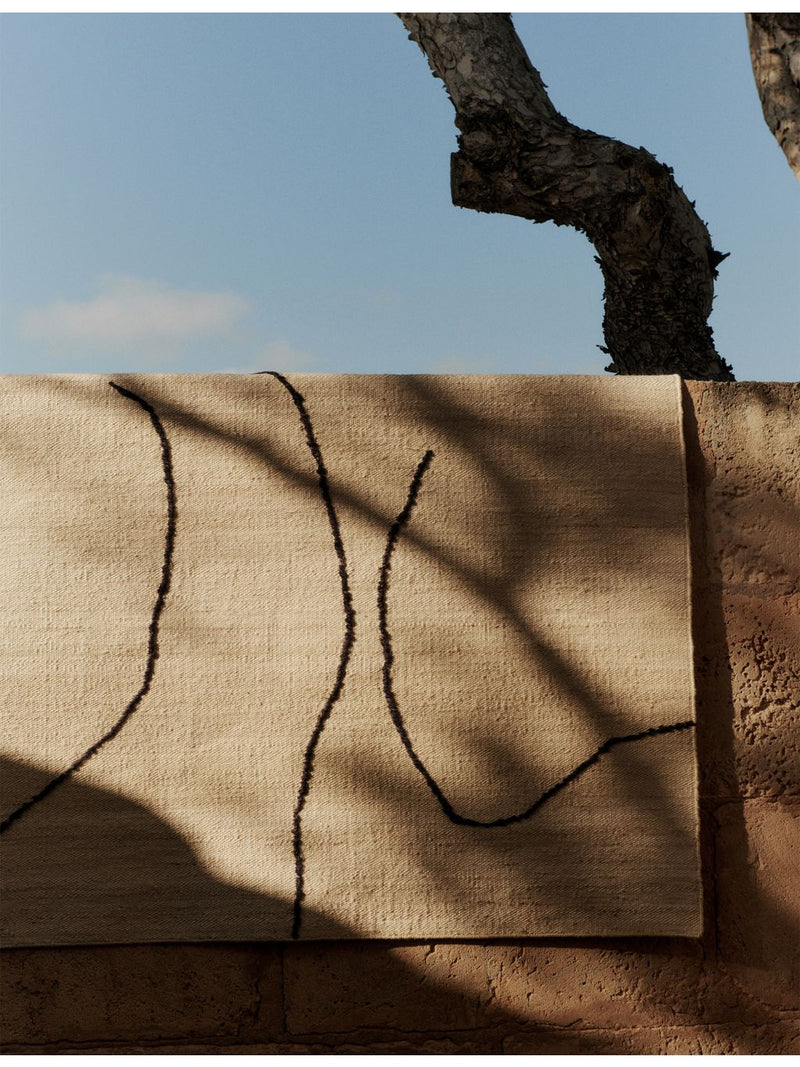 ferm LIVING Gesso jute rug 200x300cm, imported from the UK