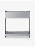 ferm LIVING aluminium plant box with shelf, imported from the UK