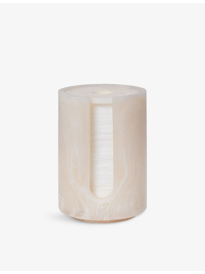 ferm LIVING cotton pad holder mist resin 8cm - (British brand)