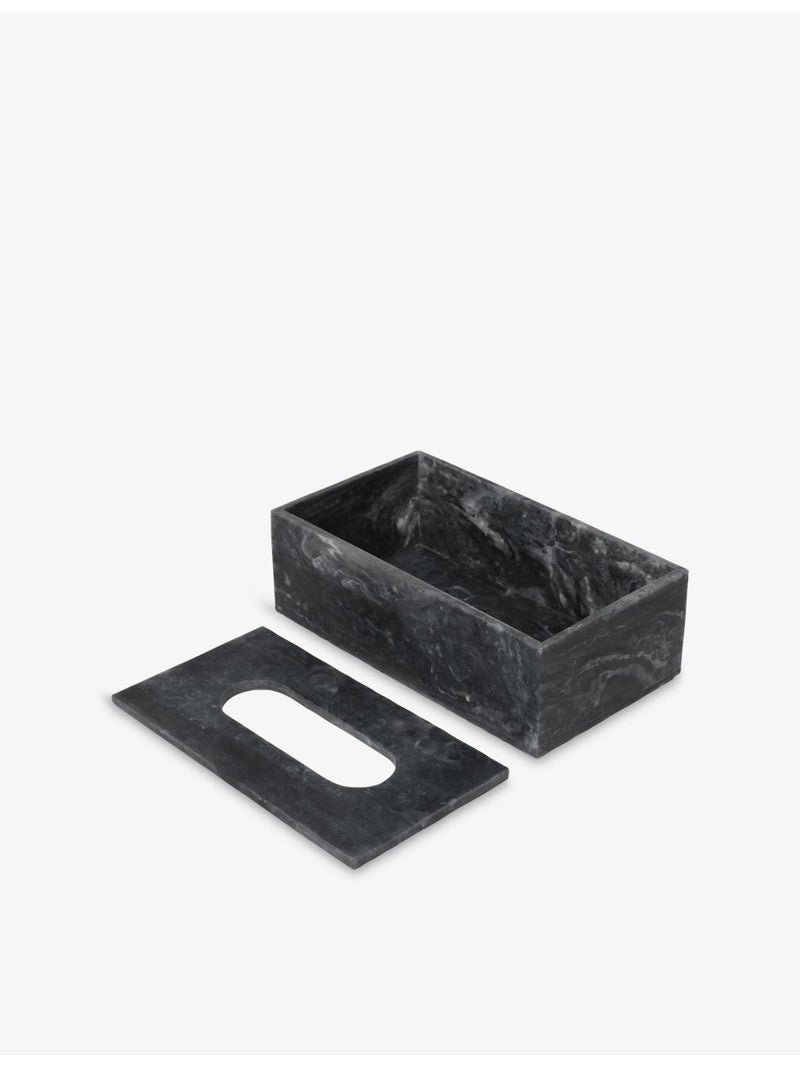 ferm LIVING mist resin tissue box, 21.5cm deep (British brand)