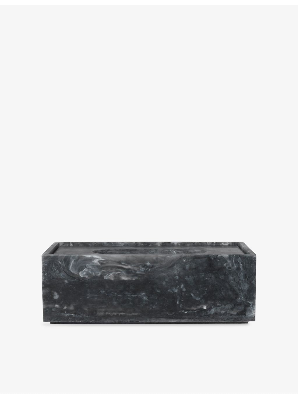 ferm LIVING mist resin tissue box, 21.5cm deep (British brand)