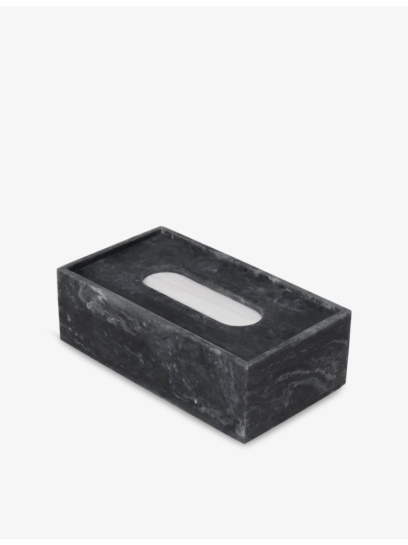 ferm LIVING mist resin tissue box, 21.5cm deep (British brand)