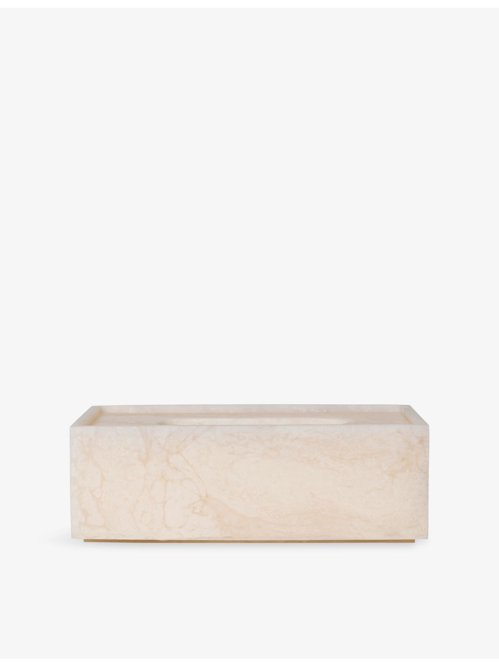 ferm LIVING resin tissue box, pearly resin, 12x7x21.5cm (British brand)