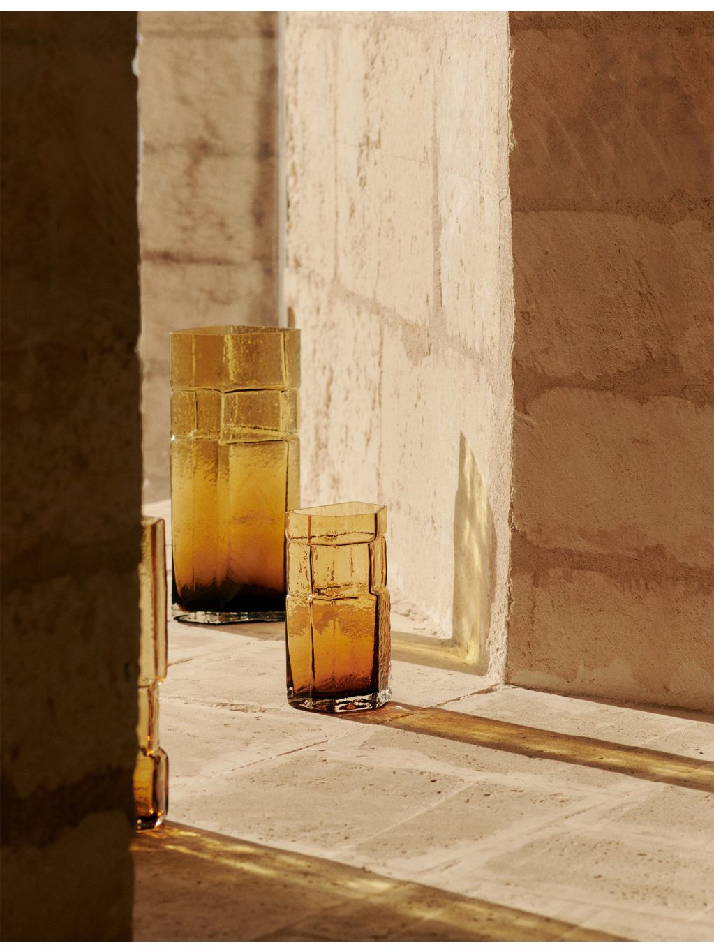 ferm LIVING Utzon Can Lis glass vase 23cm, imported from the UK
