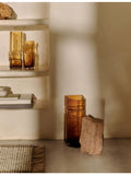 ferm LIVING Utzon Can Lis glass vase 23cm, imported from the UK