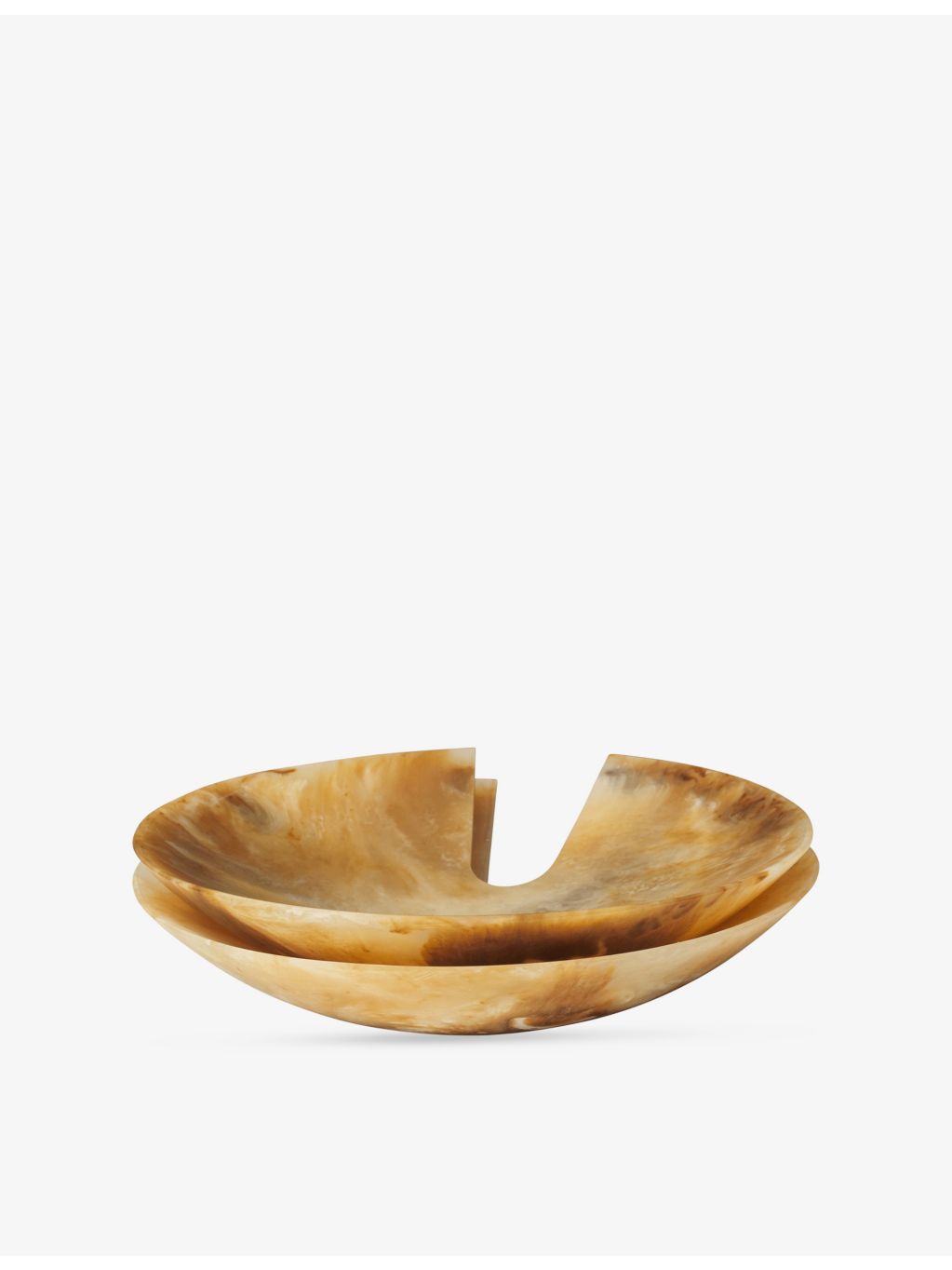 ferm LIVING resin marble-effect salad servers pair 16cm - British product