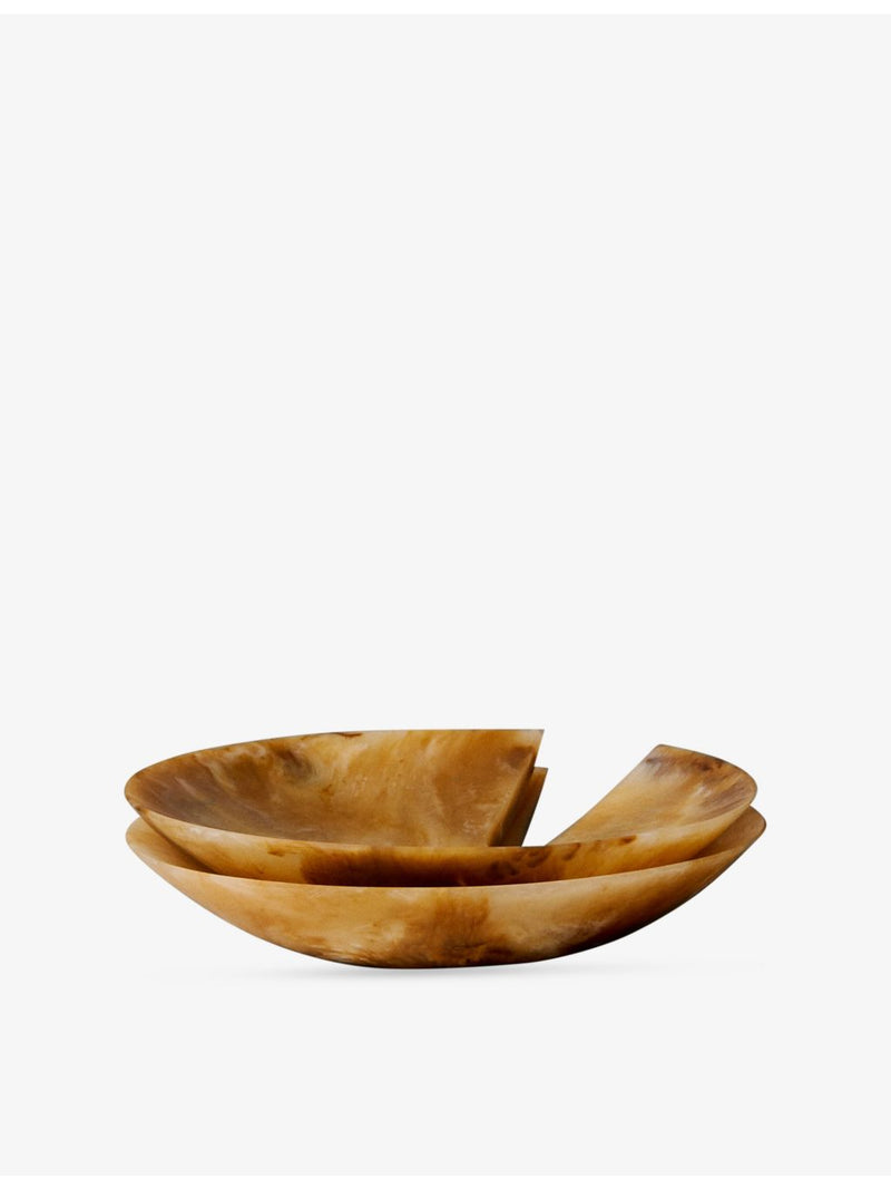 ferm LIVING resin marble-effect salad servers pair 16cm - British product