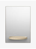 ferm LIVING Symmetry travertine mirror, 41x58.5cm, UK version