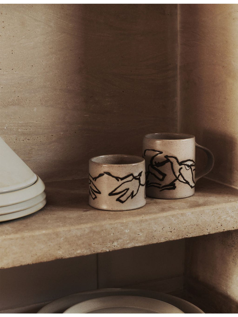 ferm LIVING Utzon Can Lis Vuelo stoneware cup 6.5cm - British product