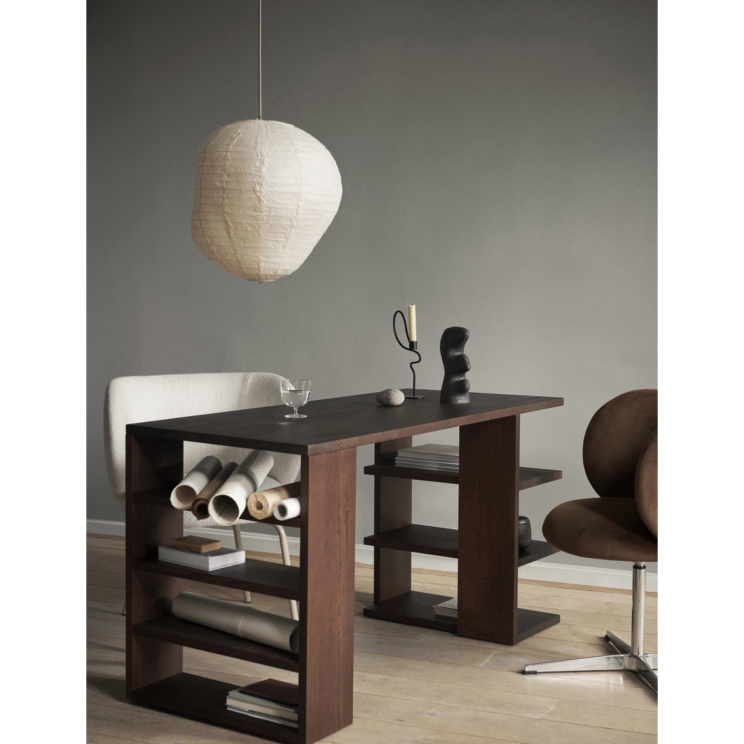 ferm LIVING Kurbis washi-paper lamp shade 60cm (British brand)