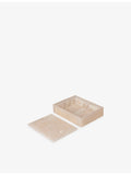 ferm LIVING Mist resin box with pearly marble finish, UK version