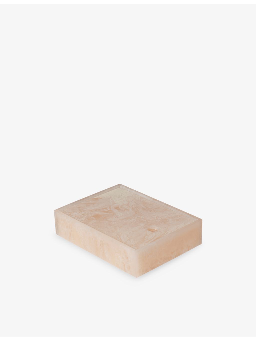 ferm LIVING Mist resin box with pearly marble finish, UK version
