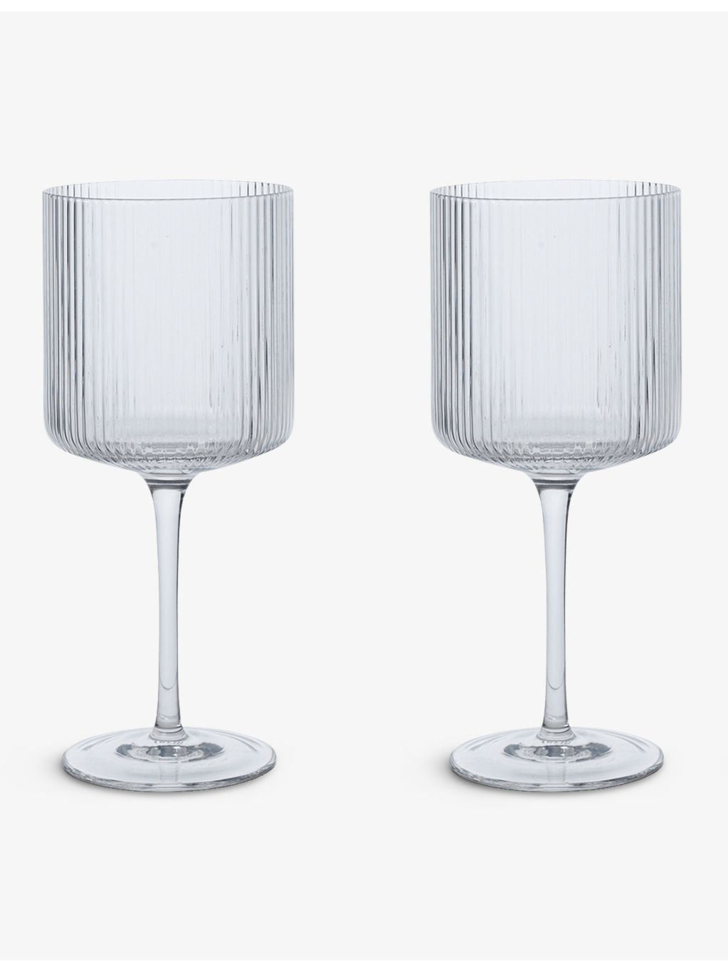 ferm LIVING wine glasses Ripple set of two, imported from the UK