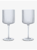 ferm LIVING wine glasses Ripple set of two, imported from the UK